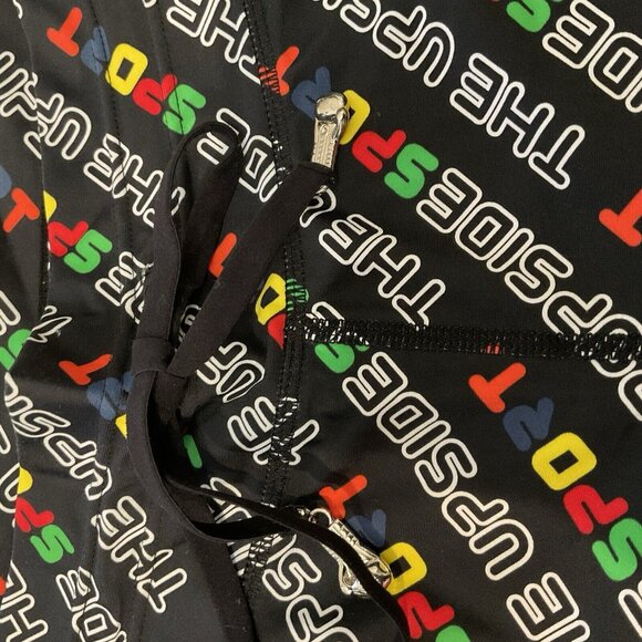 The Upside Women Set Yoga Dark Leggings White Cropped Top Hoodie Sports Size 8 - Picture 10 of 16